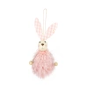 Dekoracje wielkanocne Zawieszki futrzane zajączki 1 szt.
