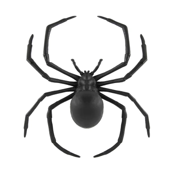 Halloween dekoracja pająk Czarna Wdowa 1szt.