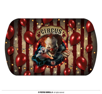 Tacka plastikowa "Upiorny Klaun", 29x15x3,5 cm