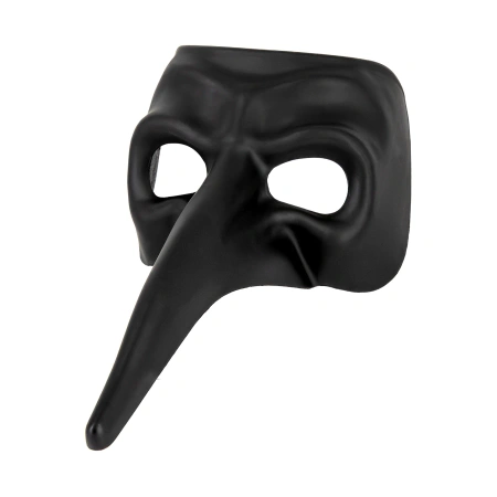 Maska karnawałowa z długim nosem, czarna