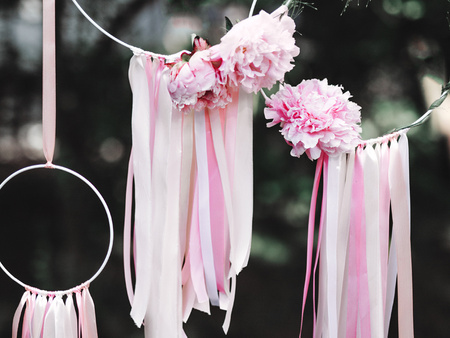 Tasiemka satynowa, j. różowy, 25mm/25m