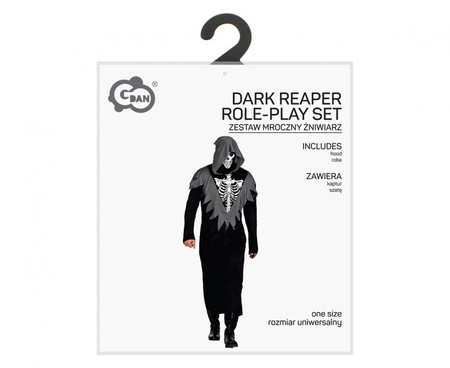 Zestaw dla dorosłych Mroczny Żniwiarz (kaptur, szata), rozm. uniw.