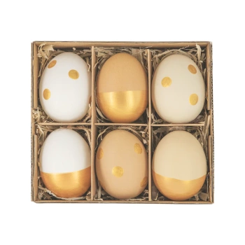 Dekoracje Wielkanocne Naturalne Wydmuszki naturalny mix- 6 szt.