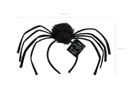 Opaska Pająk, 19x32 cm, czarny