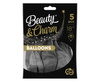 Balony Beauty&Charm, platynowe grafitowe 18"/ 5 szt.