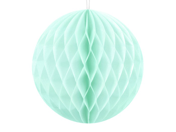 Kula bibułowa, jasna mięta, 10cm