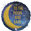 Balon Grabo 18" Moon & Back