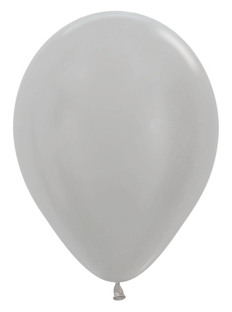 Balony Sempertex, Pearl Silver 12", 50 szt