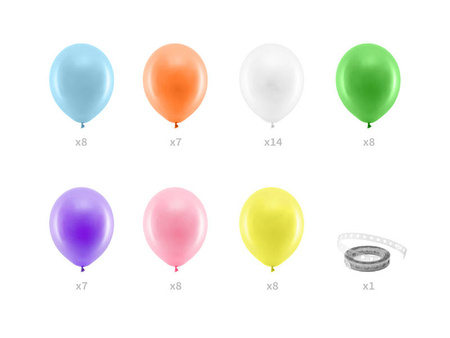 Girlanda balonowa - Tęcza, 200cm