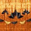 Dekoracje wiszące  Nietoperze czarne 6szt.