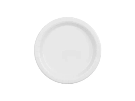 Talerzyki papierowe, biały, 18cm
