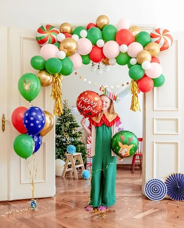 Balony 30 cm, Merry Christmas, mix
