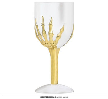 Kielich szkieleta na Halloween