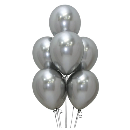 Balony Sempertex, Reflex, Silver, 12", 50 szt