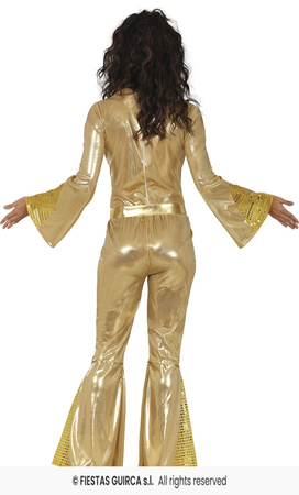 Strój Złota Tancerka Disco lata 80-te, 90-te, rozm. L