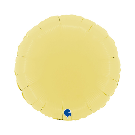 Balon Grabo 18'' Okrągły Matowy Yellow