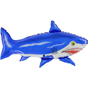 Balon foliowy Grabo Shark Blue 36" -  90cm