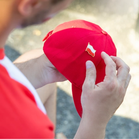 Przypinka z flagą Polski