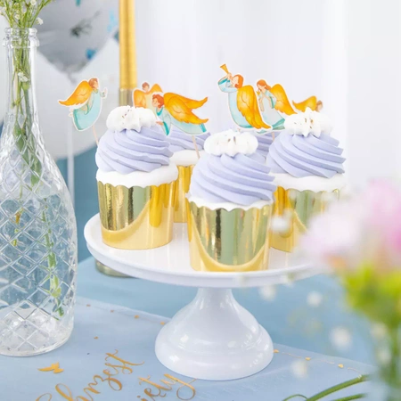 Toppery na tort Anioły 6szt. zestaw