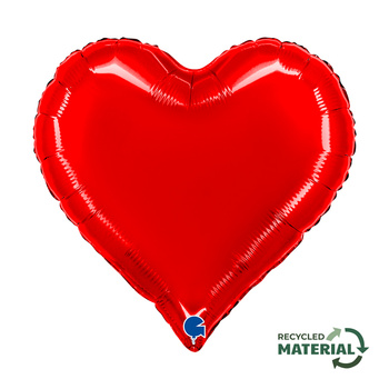 Balon foliowy Grabo 18'', Sweetie Heart Red