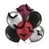 Balony Nietoperze Halloween 12cali 6 szt. zestaw DIY