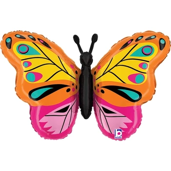Balon foliowy Colorful Butterfly 30" - 76 cm