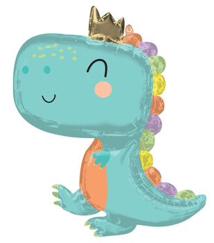 Balon foliowy Amscan 76x78cm  Babysaurus