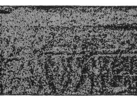 Bieżnik cekinowy, czarny, 0,3 x 5 m