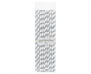 Rurki (słomki) pap. SHAKE szare paski, 8x252mm / 10 szt.