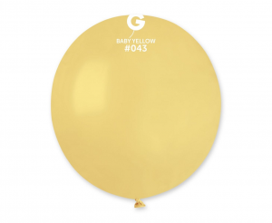 Balony G150 pastel 19" - musztardowe 43/ 50 szt.