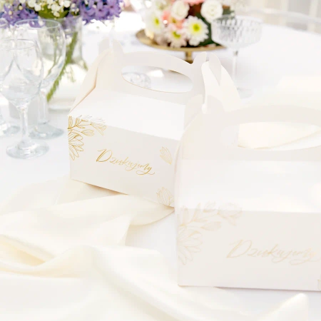 Pudełko na ciasto DZIĘKUJEMY 10 szt. DIY