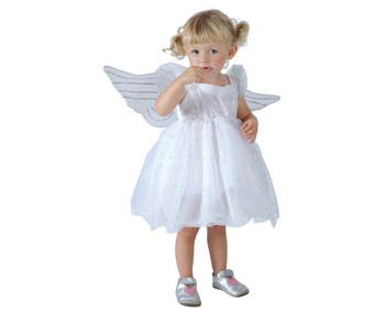 Strój dla dzieci Aniołek  (sukienka, skrzydła), rozm. 92/104 cm