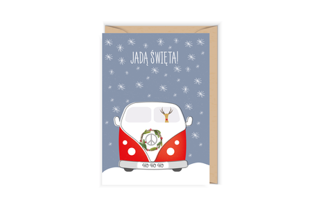 Kartka świąteczna z ogórkiem