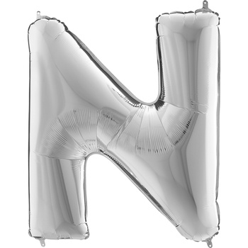 Balon Grabo Litera 40" N srebrna