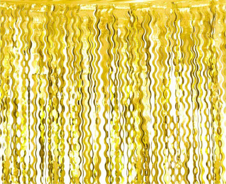 Kurtyna B&C Spirale, metaliczna złota, 100x200 cm