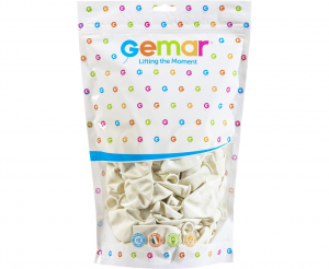 Balony G120 pastel 13" - białe 01/ 50 szt.