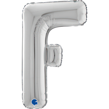 Balon Grabo 26'' Litera F srebrna , 66cm