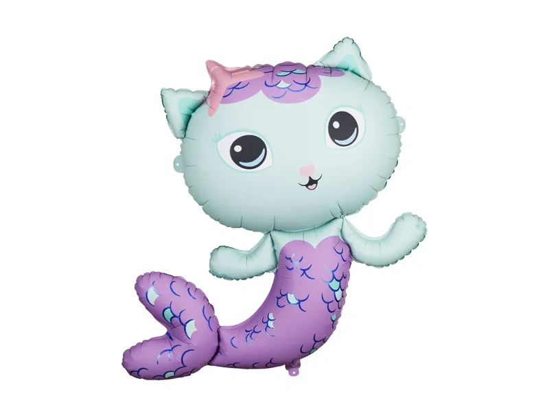 Balon foliowy Syrenkotka 80x82 cm pastelowy mix kolorów