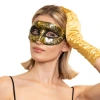 Maska karnawałowa złota z efektem postarzenia