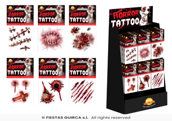 Tatuaż zmywalny "Rany", mix, 1szt