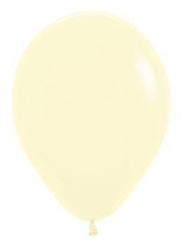 Balony Pastel Matte Yellow 12", 50 szt