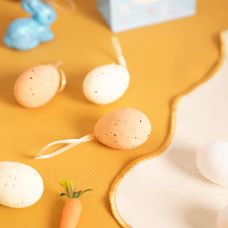 Dekoracje wielkanocne Jajka trzy kolory 6szt.