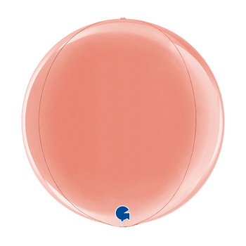 Balon Grabo 15'' Globe Rose Gold 4D Pakowany