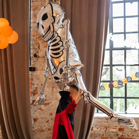 Balon foliowy wiszący Szkielet Gigant Halloween 113x320cm
