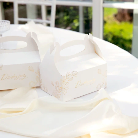 Pudełko na ciasto DZIĘKUJEMY 10 szt. DIY