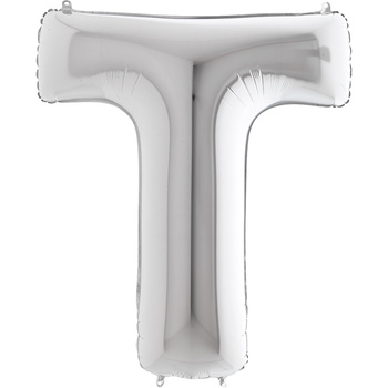 Balon Grabo Litera 40" T srebrna
