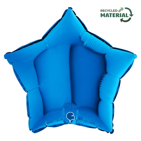 Balon Grabo Gwiazda Niebieska 18'' - 46 cm