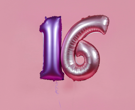 Balon foliowy Smart, Cyfra 5, lawendowa matowa, 76 cm