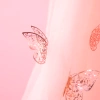 Naklejki na balony / ściany 3D Motyle koronkowe rose gold 12szt.