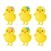 Dekoracje wielkanocne pudełko Kurczak z kwiatkiem 6 szt.